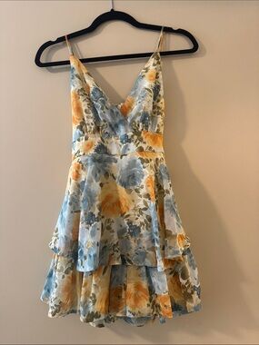 Summer Strappy Romper with Floral Accents